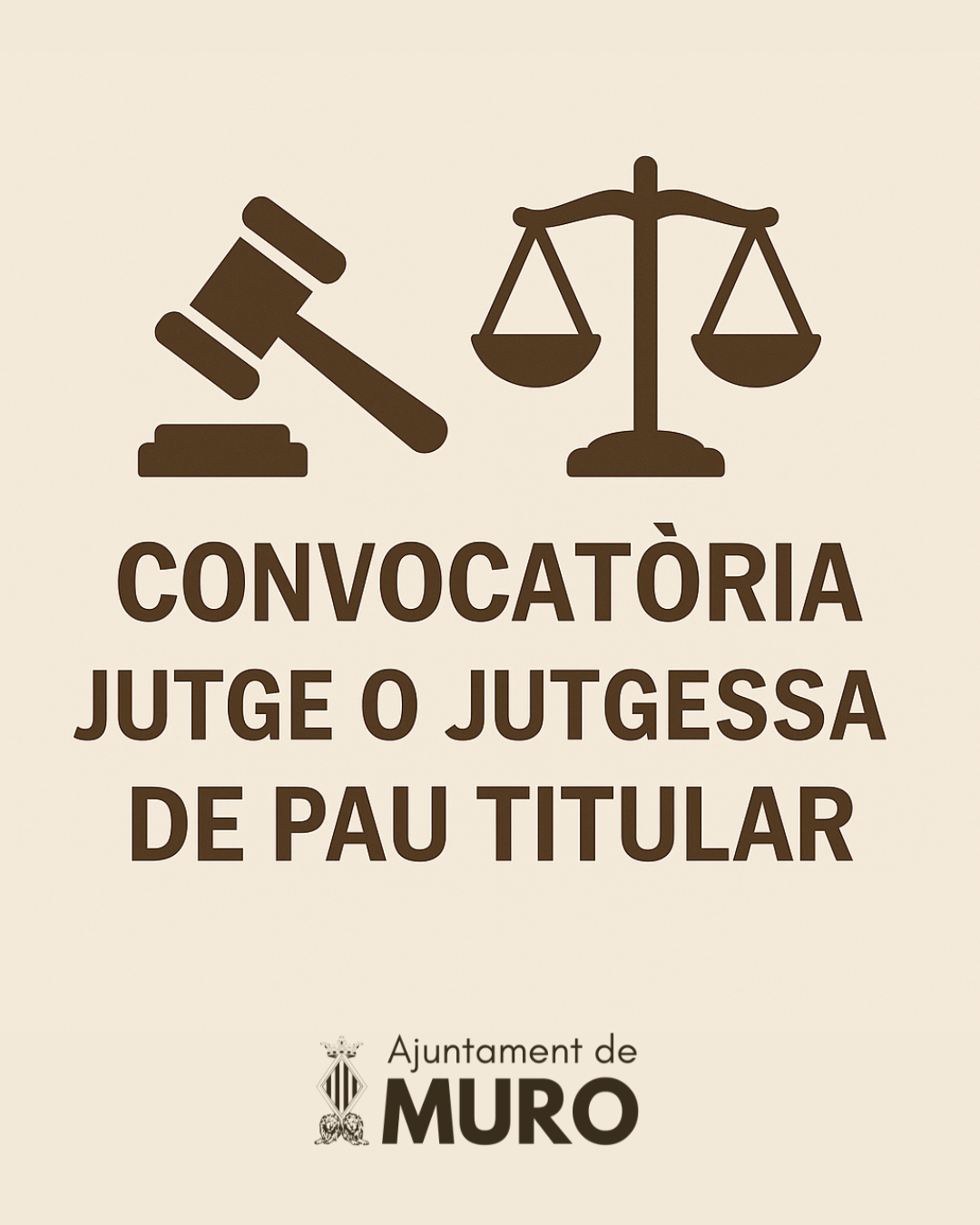 Convocatoria para la elección del Juez o Jueza de Paz Titular