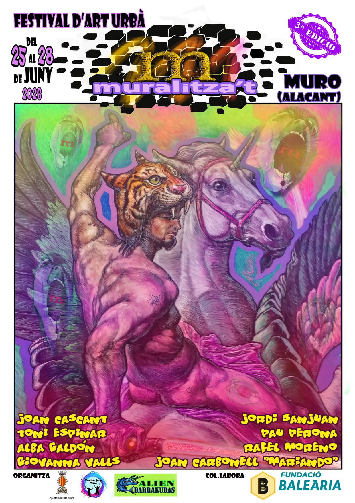 Muro converteix l’art urbà en escola, poble i Mediterrani amb la tercera edició de Muralitza’t